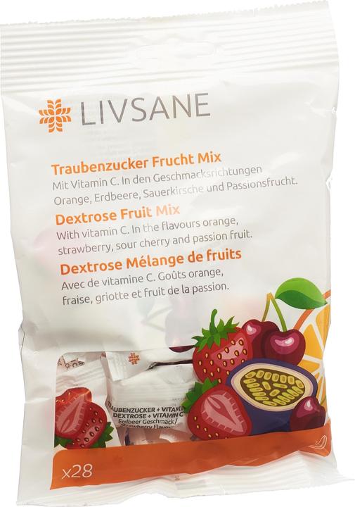 Produktbild Livsane Traubenzucker Frucht Mix (28 Stk., 82 g)
