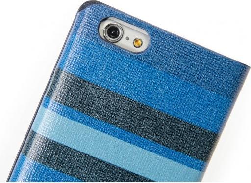 Image du produit Tucano Stripes Folio pour iPhone 6/6S (4.7) bleu (Apple iPhone 6)
