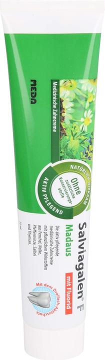 Meda Pharma Salviagalen F Madaus Zahncreme mit Fluorid, 75 ml Zahncreme (75 ml)