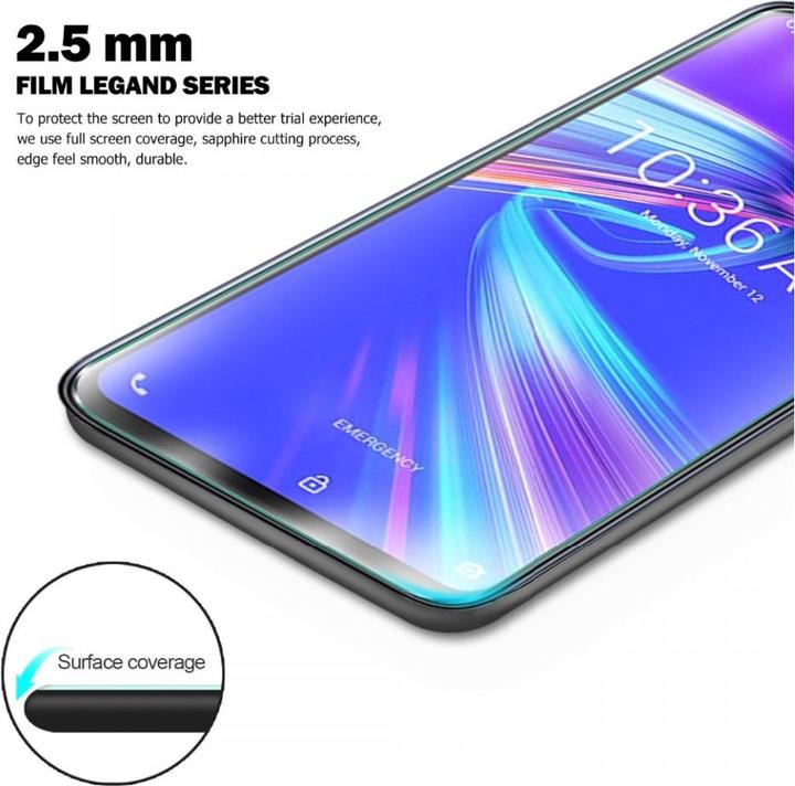 Image du produit Screenguard Asus Zenfone Max Pro M2 Film de protection en verre blindé Case Friendly Design (1 pièce(s), Asus Zenfone Max Pro (M2))