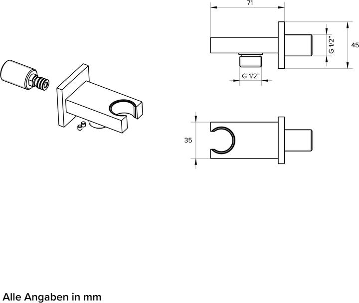 Actual product image Chris Bergen Shower set (13.40 l/min)