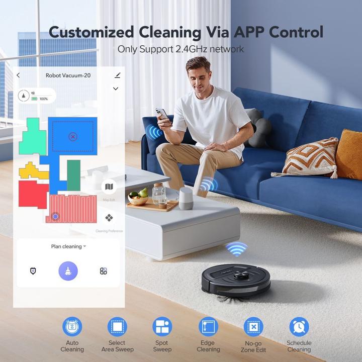 Actual product image Lubluelu L20 cleaning robot (Vacuum mopping robot)