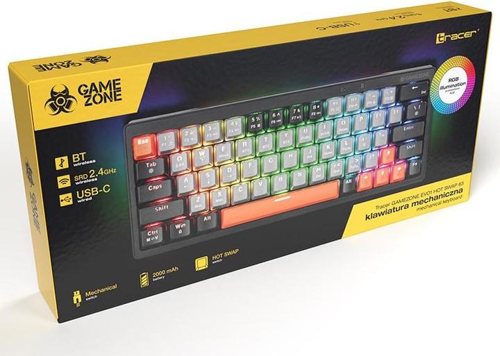 Actual product image Tracer GameZone Evo1 Hot SWAP 63 szara (US, Cable)