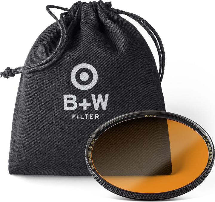 Immagine prodotto B+W 040 Filtro arancione, 550, MRC/Basic 55 mm (55 mm, Filtro nebbia nero, 550 mm)