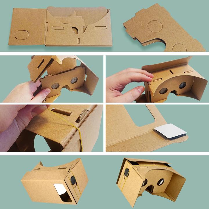 Actual product image Avizar VR goggles made of cardboard