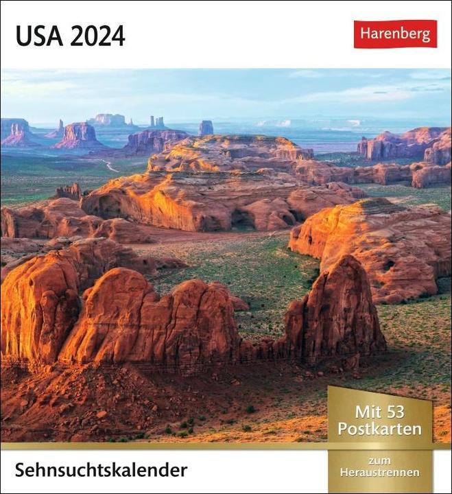 Produktbild Harenberg USA Sehnsuchtskalender 2024 (Deutsch)