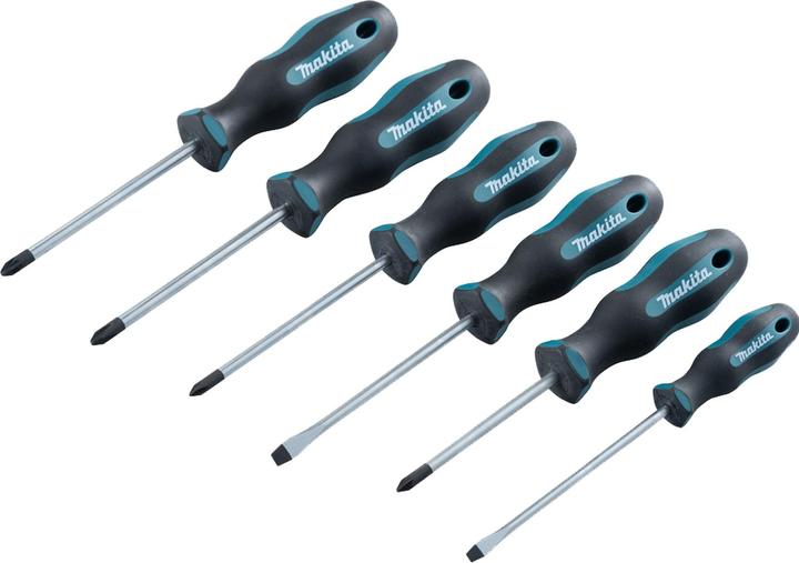 Actual product image Makita Screwdriver set 6 pieces (Port, Pozidriv cross recess (PZ), Phillipps cross recess (PH))