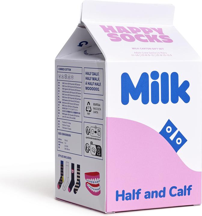 Image du produit Happy Socks Carton à lait (paquet de 4, 36 - 40)