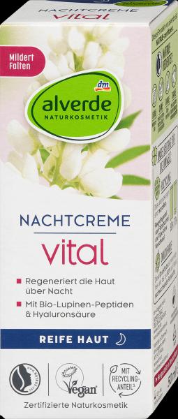 Image du produit dm alverde Crème de nuit Vital Peptides de lupin bio (Crème de nuit)