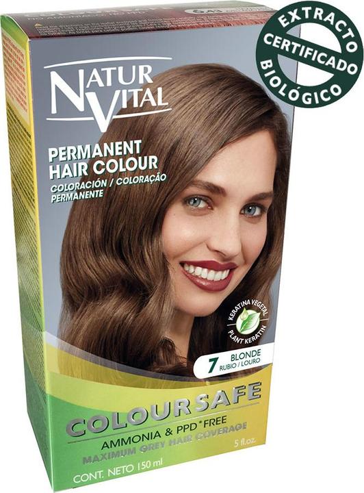 Produktbild Naturaleza Y Vida COLOURSAFE tinte permanente #7-rubio 150 ml (7)