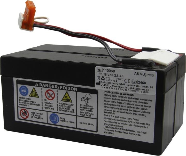 Produktbild XCell Blei Akku passend für Physio Control Defibrillator Lifepak 9 (1 Stk., 2500 mAh, Ladegerät inkl. Akku)