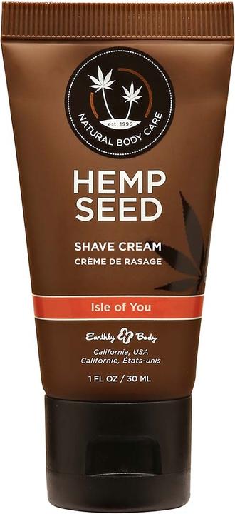 Immagine prodotto Earthly Body Hemp Seed Shave Cream Isle of You - 30 ml / 1 fl oz (30 ml)