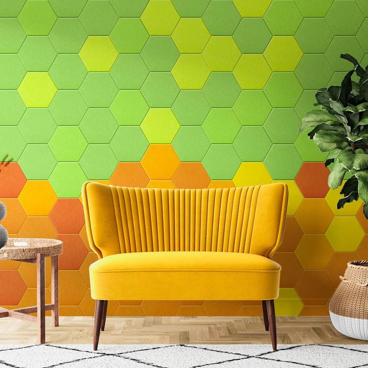 Image du produit Kuchoow Panneaux acoustiques hexagonaux autocollants
