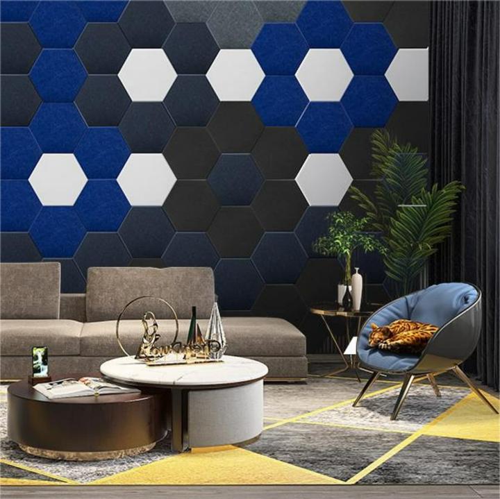Image du produit Kuchoow Panneaux acoustiques hexagonaux autocollants