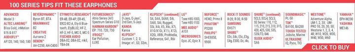 Actual product image Comply Isolation Tx-100