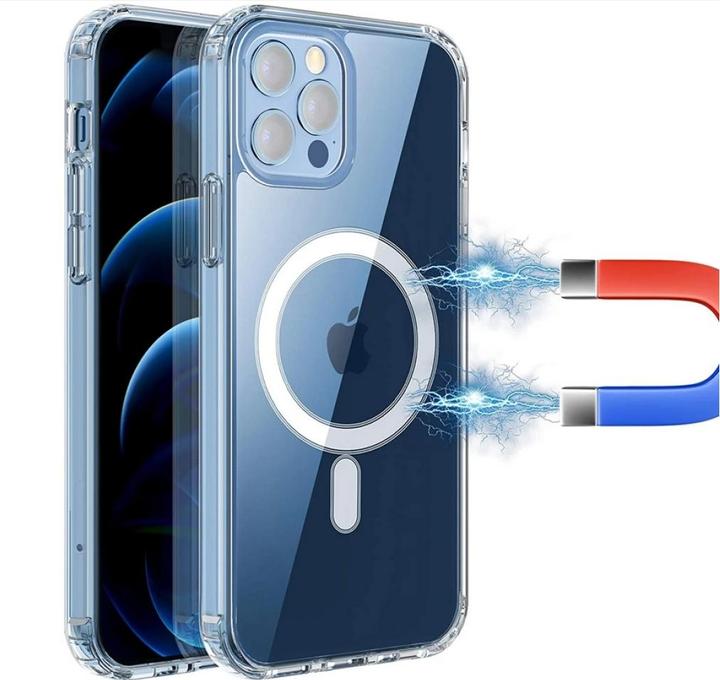 Actual product image Screenguard Magnetic Apple iPhone 12 Pro Clear Case MagSafe Cover (Apple iPhone 12 Pro)
