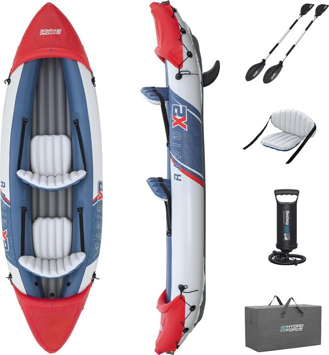 Image du produit Bestway Hydro Force Kit kayak gonflable 2 personnes Rapid X2 3,21 m (1 pers.)