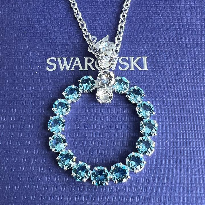 Produktbild Swarovski Exalta Halskette Blau (Swarovski Metall)
