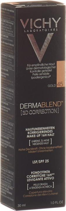 Produktbild Vichy Dermablend (3D Correction) Hautunebenheiten optisch korrigierendes Make-up (45 Gold)