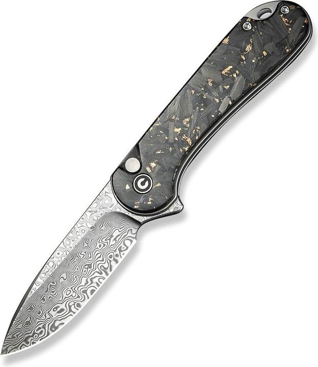 Produktbild Civivi Button-Lock Elementum II Damast CF Messer