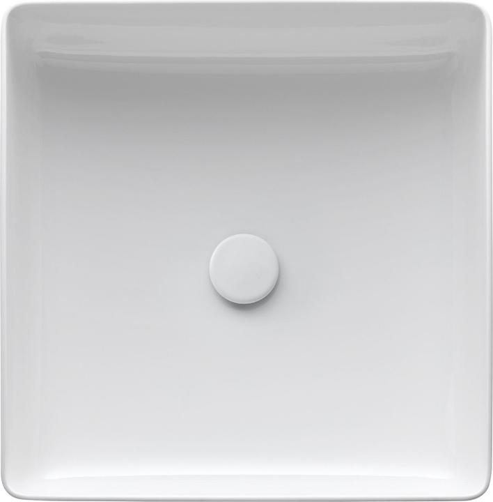 Laufen Living square wastafel 36x36cm zonder kraangat zonder overloop saphirkeramiek wit (360 mm, 360 mm)