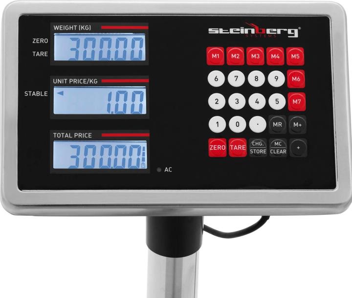 Produktbild Steinberg Plattformwaage Industriewaage Kartoffelwaage Sackwaage 300 / 0,02 kg 40 x 50 cm