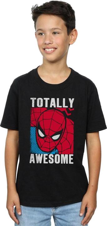 Image du produit Spiderman Garçons Totally Awesome T-shirt en coton (152, 158)