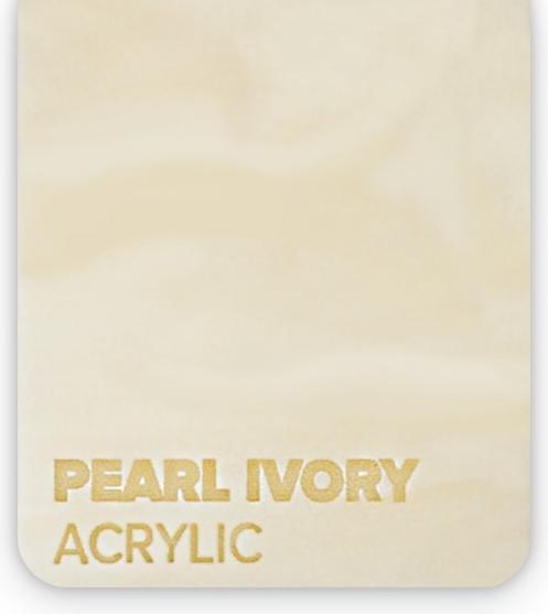 Immagine prodotto flux Lastra acrilica - Beamo - Avorio perlato (30 cm, 21 cm)