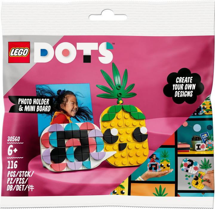Immagine prodotto LEGO 30560 Portafoto con ananas e mini lavagna (30560, LEGO Dots)