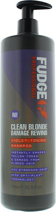 Fudge Clean Blonde Damage Rewind (1000 ml, Flüssiges Shampoo)