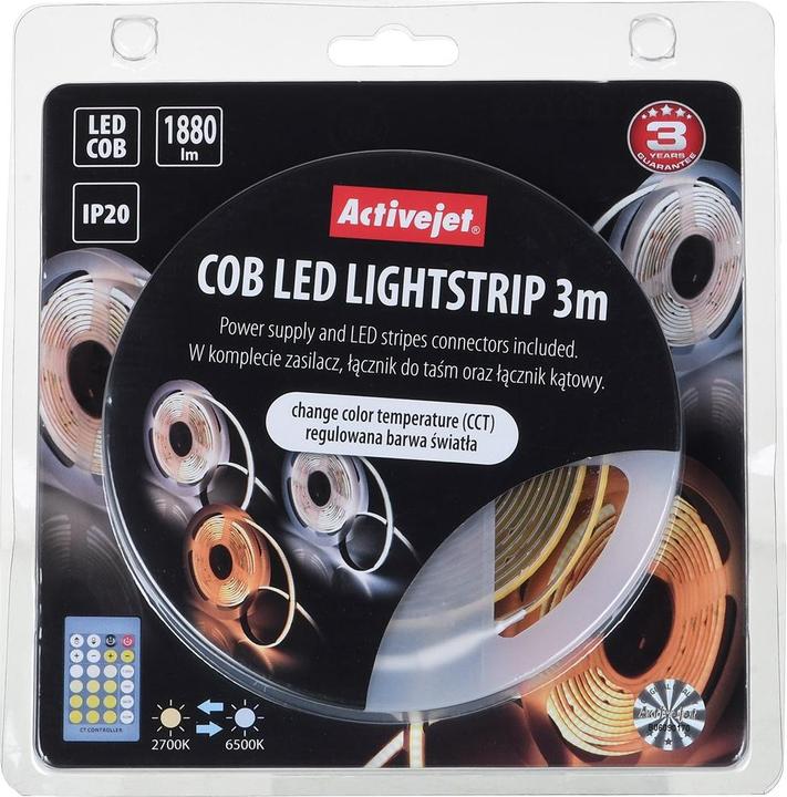 Actual product image Activejet AJE-COB CCT strip light Universal strip light Indoor 3 m (300 cm, Indoor)