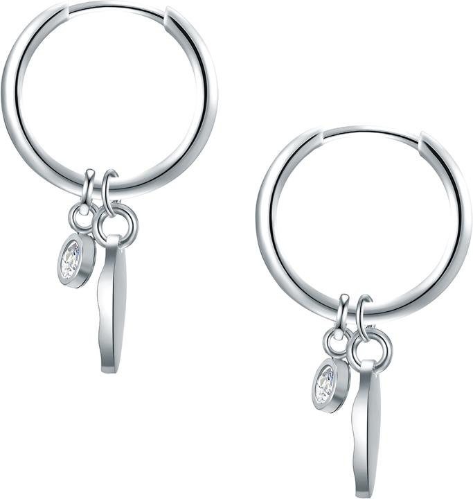 Image du produit Eastside Créoles en acier inoxydable avec zirconium - 31866 (Acier inoxydable)