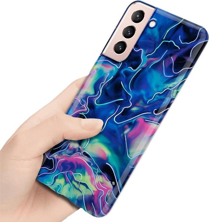 Produktbild Cadorabo IMD TPU Bunter Marmor Cover (Samsung Galaxy S21 5G)
