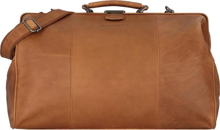 Produktbild The Vegan Cow Chesterfield Brand Leren Weekendtas Cognac Corfu (38 l)