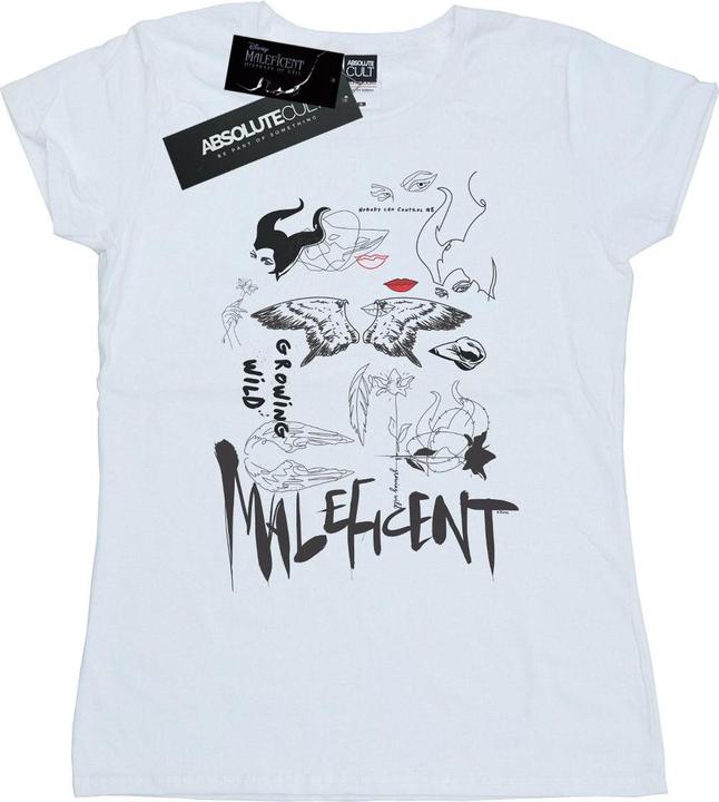 Immagine prodotto Disney Maleficent Mistress Of Evil Growing Wild Collage Maglietta Donna (XL)