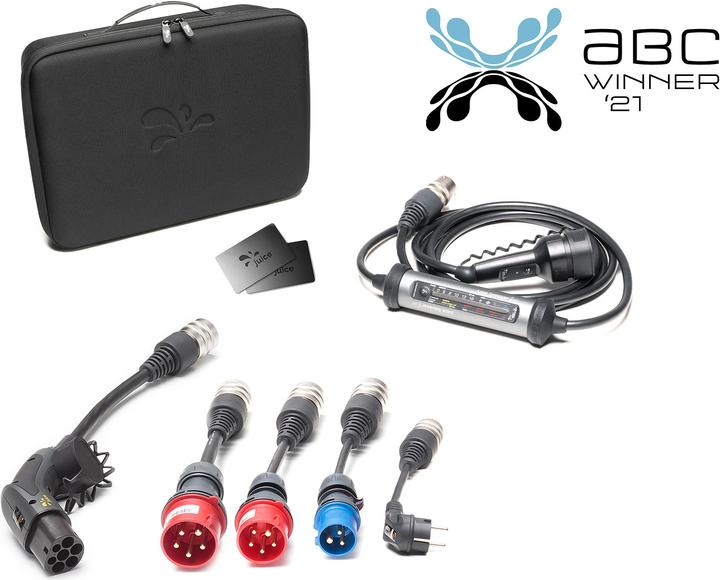 Juice Technology Juice Booster 3 air EU Traveller Plus Set (Typ 2, 11 kW, 16 A, CEE 7/7, CEE 16, CEE 32)