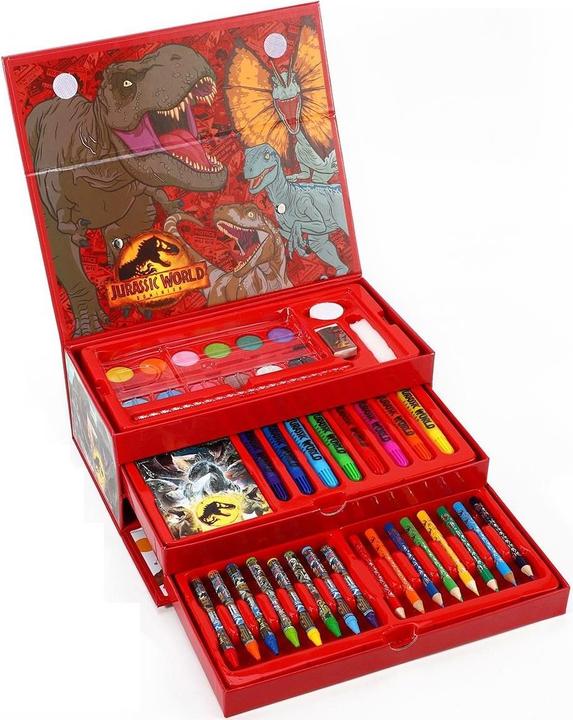 Produktbild Jurassic World Dominion Malset Werkzeugkasten (52 Stücke)