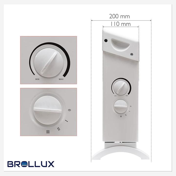Produktbild Brollux Elektroheizung 2000W Weiss (2000 W)