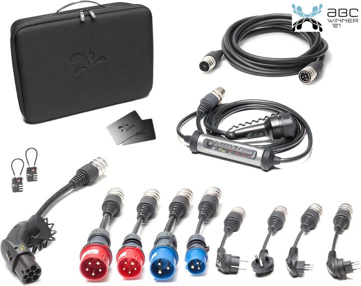 Immagine prodotto Juice Technology Juice Booster 3 air Master Traveller Set (Tipo 2, 11 kW, 16 A, CEE 7/7, CEE 16, Tipo 13, CEE 32)