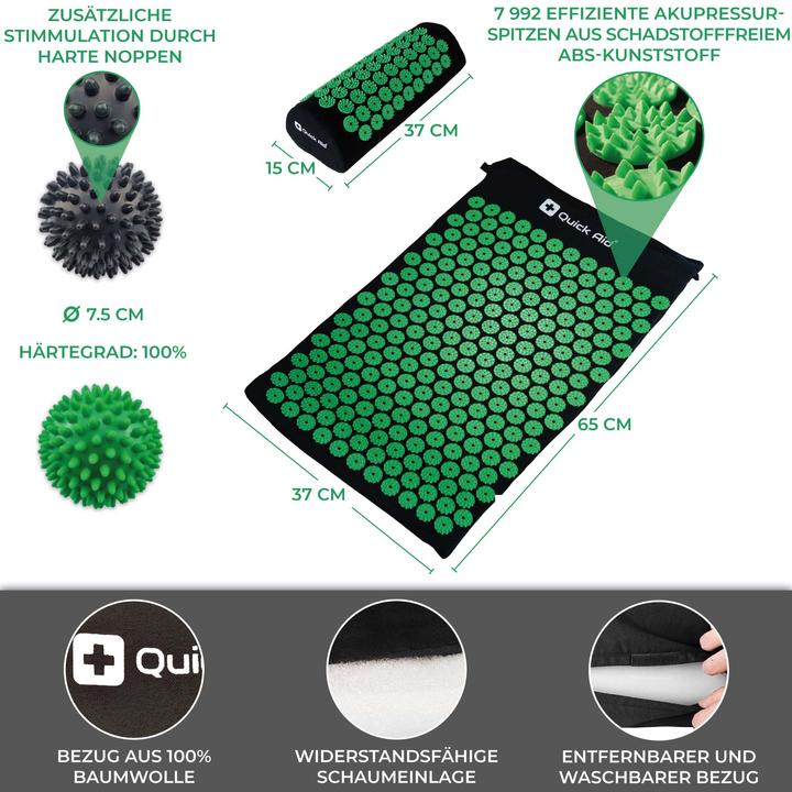 Actual product image Quick Aid Acupressure mat set