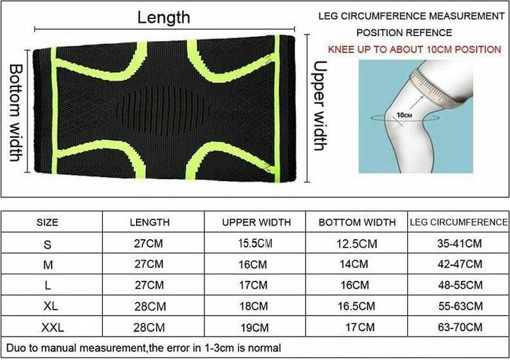 Produktbild JTI Kniebandage mit Kompression für Fitness/Laufen