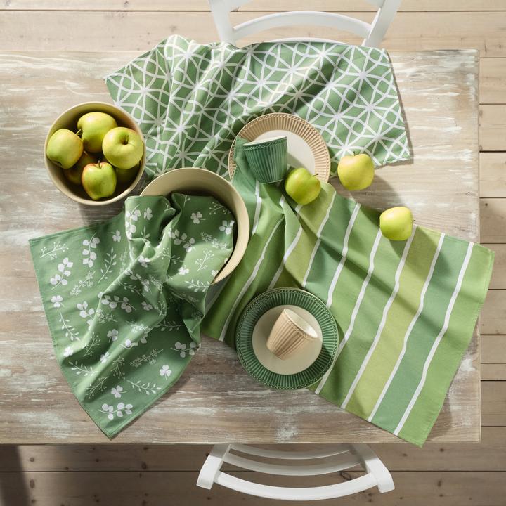 Produktbild Erwin Müller Geschirrtuch "Blumen, Grafik, Streifen" 9er-Pack (50x70 cm)