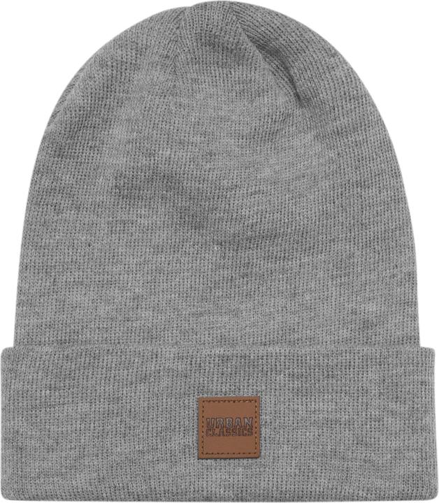 Actual product image Urban Classics Leatherpatch Long Beanie (One size)