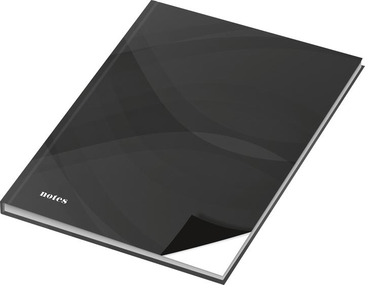 Produktbild Rnk Verlag Notizbuch "notes carbon black", DIN A5, blanko (A5, Blanko, Harter Einband)