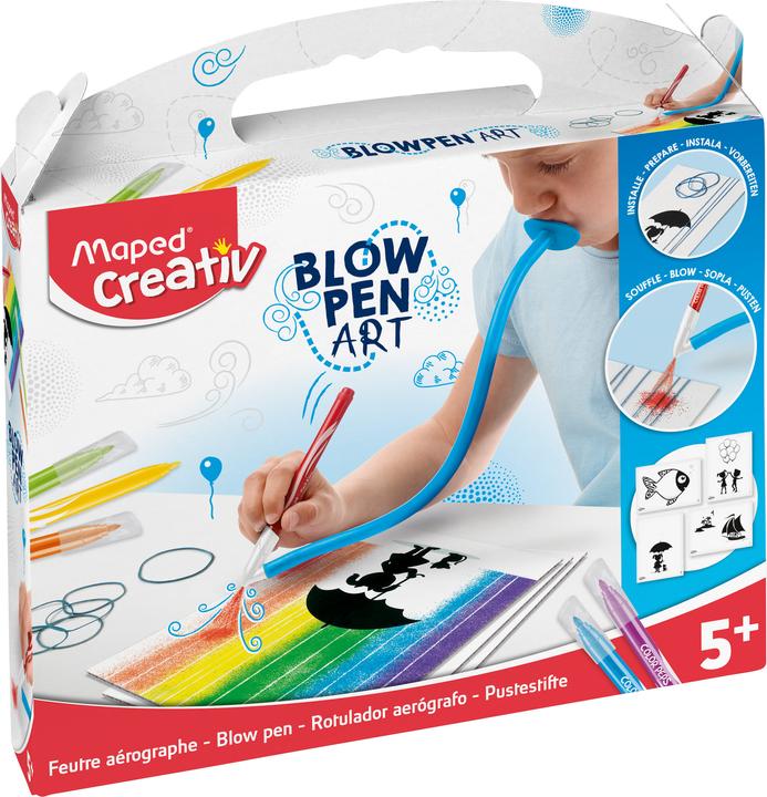 Immagine prodotto Maped CREATIV 846710 Arte delle corde con penna a soffio e modelli per dipingere e spruzzare (Multicolore, 1 x)