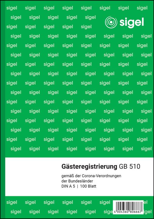 Immagine prodotto Sigel Modulo di registrazione degli ospiti Libro GB510 (100 x)
