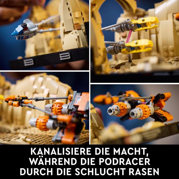 Actual product image LEGO Pod racing in Mos Espa - Diorama (75380, LEGO Star Wars)