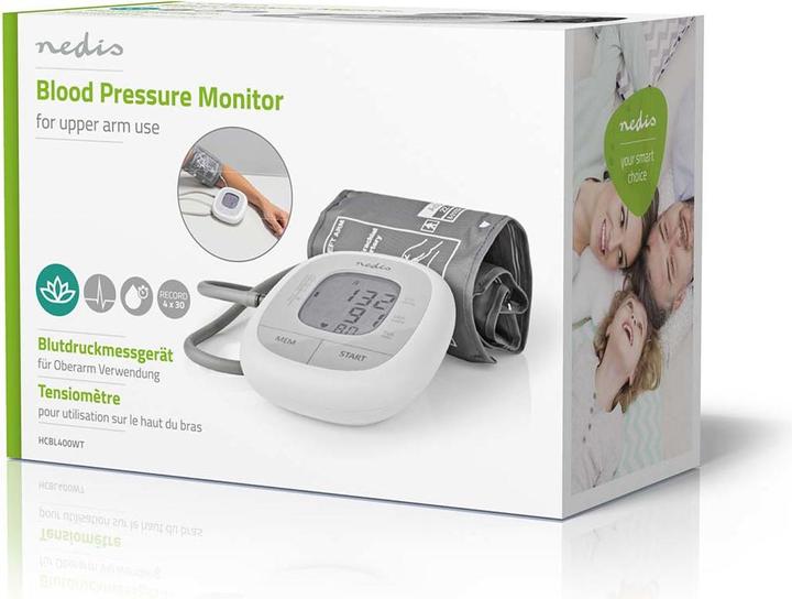 Actual product image Nedis Blood Pressure Monitor Upper Arm White (Blood pressure monitor upper arm)