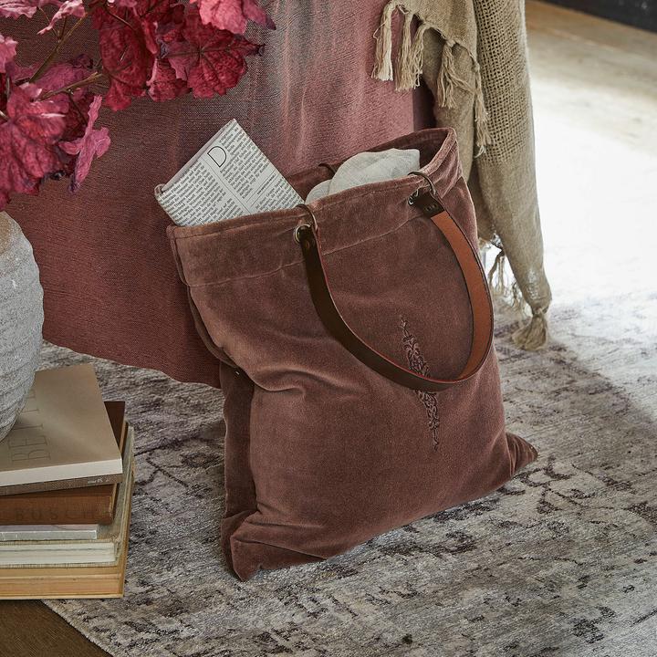 Actual product image Loberon Clarimonda purple bag