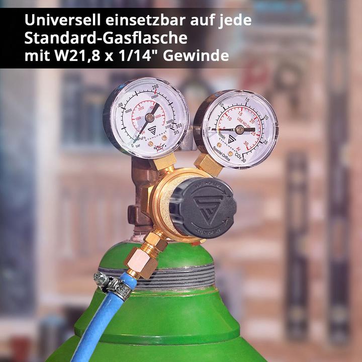 Immagine prodotto Stahlwerk Mini riduttore di pressione Regolatore di pressione 200 bar per miscela argon CO2